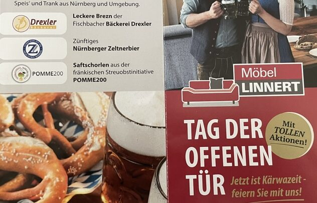 Tradition zur Fischbacher Kärwa  oder 1.August                            Tag der offenen Tür bei Möbel Linnert